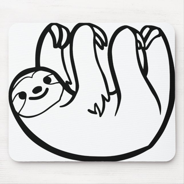 Tapis De Souris paresseux - Sloth drôle (Devant)