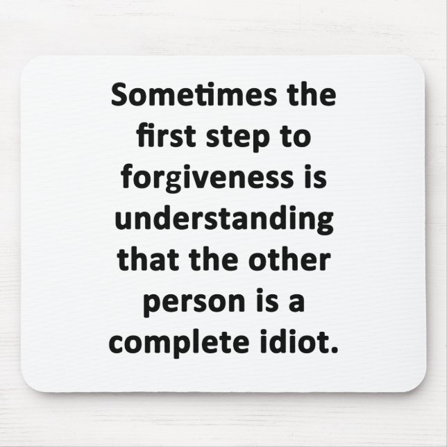 Tapis De Souris Parfois la première étape (Devant)