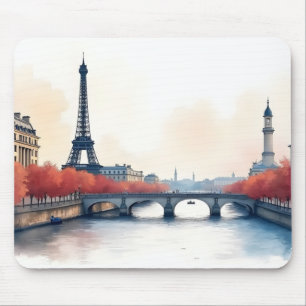 Tapis De Souris Paris aquarelle