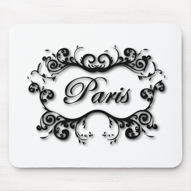 Tapis De Souris Paris avec ses manuscrits (Devant)