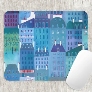 Tapis De Souris Paris bleu