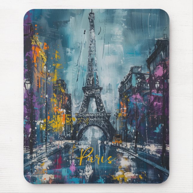Tapis De Souris Paris Fashion Night (Devant)