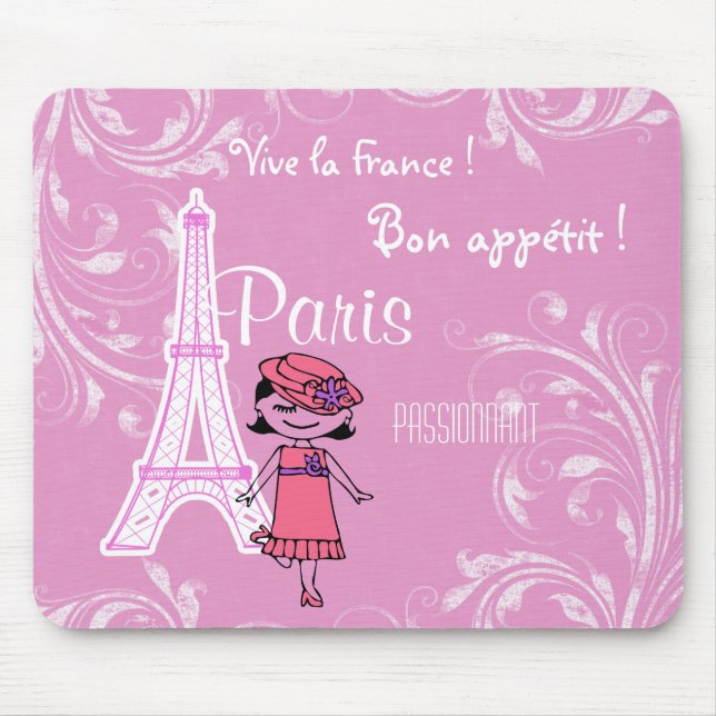 Tapis De Souris Paris France Mousepads (Devant)