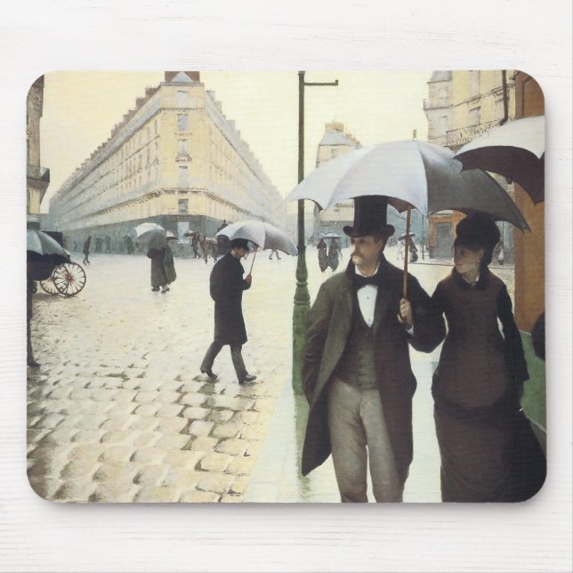 Tapis De Souris Paris, jour de la pluie (Devant)