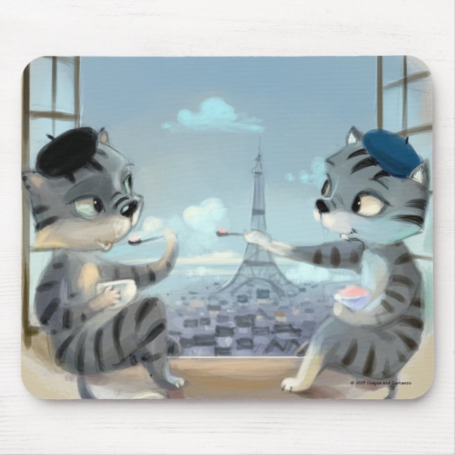 Tapis De Souris Paris par jour Mousepad (Devant)