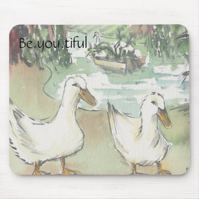 Tapis de souris "Paris/Parc aux Canards" Sketch Aq (Devant)