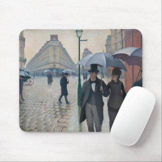 Tapis De Souris "Paris Street ; Rainy Day" Scène impressionniste
