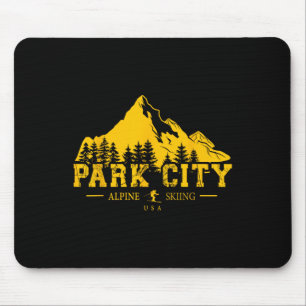 Tapis De Souris Park City Utah Usa Station de ski alpin Souven