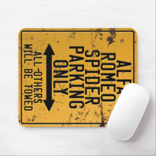 Tapis De Souris Parking Alfa Romeo Spider Seulement