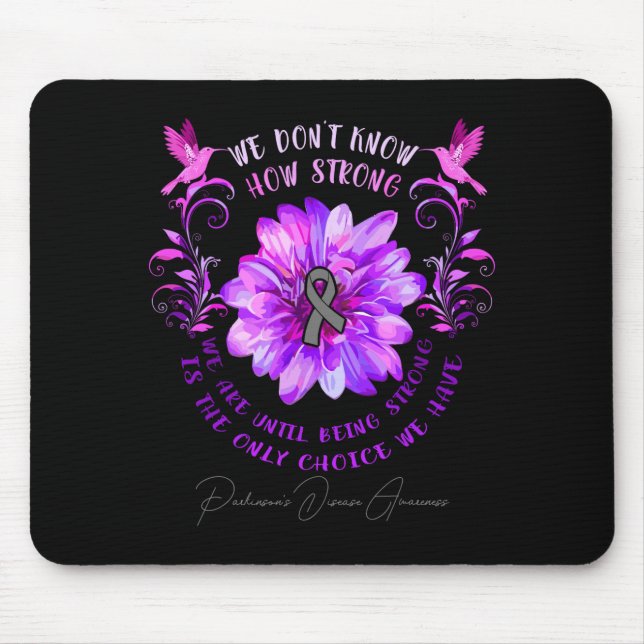 Tapis De Souris Parkinsons Disease Awareness Flower We Dont Know  (Devant)