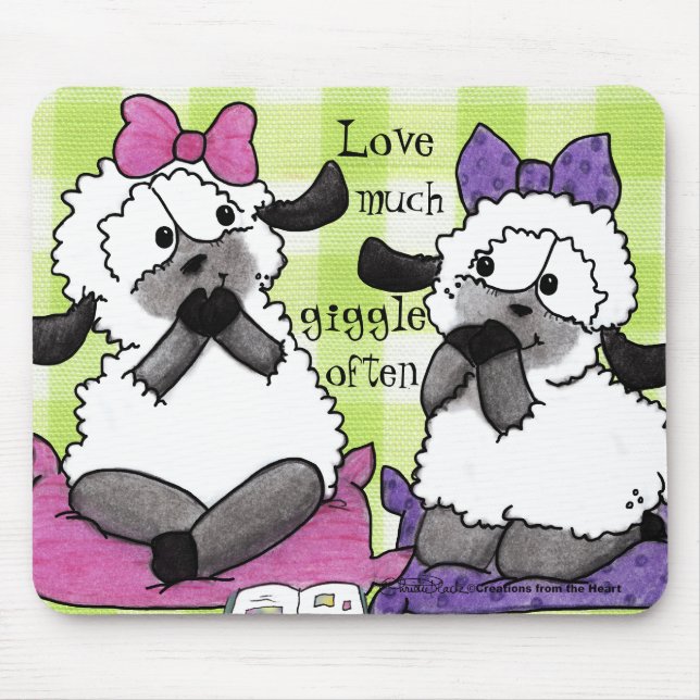 Tapis De Souris Parlez doucement agneaux (Devant)