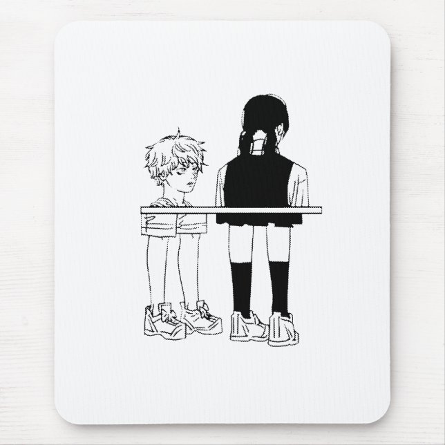 Tapis De Souris Parmi nous Denji & Asa  (Devant)
