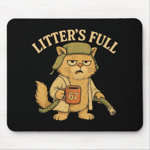 Tapis De Souris Parodie de chat complet de Funny Litter 67 Six Sep