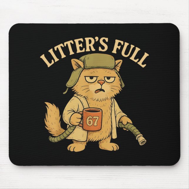 Tapis De Souris Parodie de chat complet de Funny Litter 67 Six Sep (Devant)