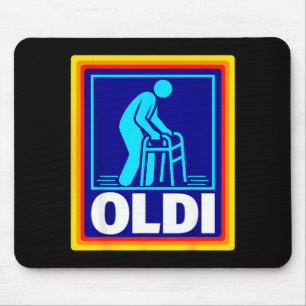 Tapis De Souris Parodie Oldi humour vieillissement rétro graphique