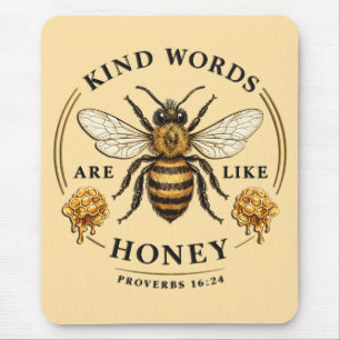 Tapis De Souris Paroles gentilles inspirantes/Abeille