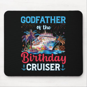 Tapis De Souris Parrain du Funny Cruise Bir d'anniversaire de Crui