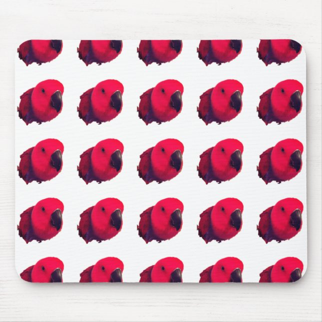 TAPIS DE SOURIS PARROIS ROUGE MOUSEPAD (Devant)