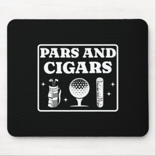 Tapis De Souris Pars Et Cigares Golfeur Et Fumeur De Cigares Par T