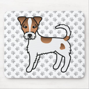 Tapis De Souris Parson Robe Blanche Et Tan Russell Terrier