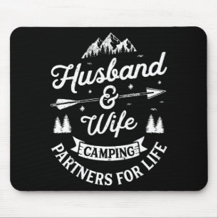 Tapis De Souris Partenaires de camping mari et femme pour le desig