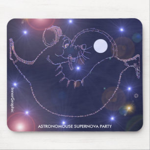 Tapis De Souris Partie de supernova d'Astronomouse