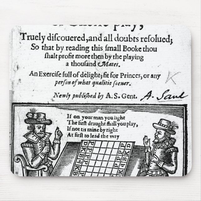 Tapis De Souris Partie d'échecs célèbre, 1614 (Devant)