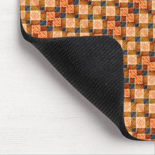 Tapis De Souris Parties d'échecs orange arrondies formant de nouve