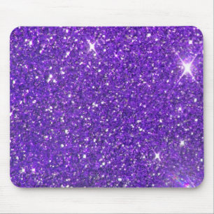 Tapis De Souris Parties scintillant à la mode violet mousseux Glit