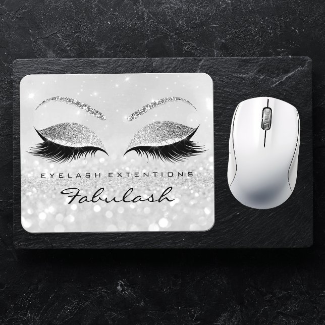 Tapis De Souris Parties scintillant Argent Marque Beauté Studio La (Créateur téléchargé)