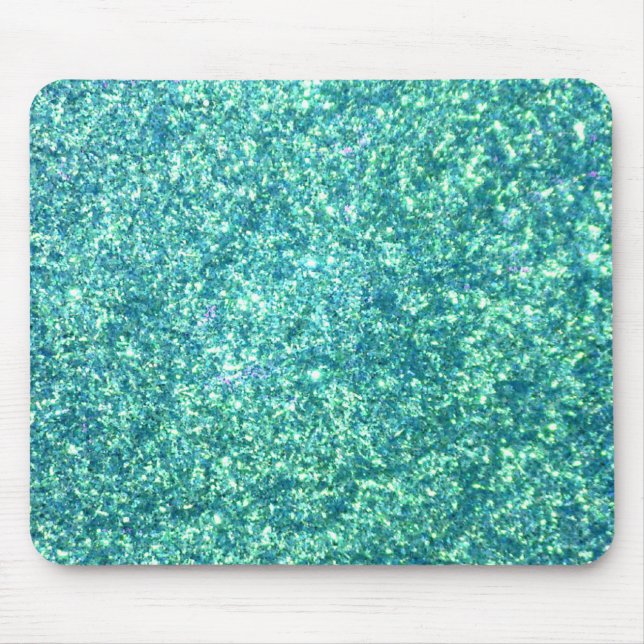 Tapis De Souris Parties scintillant bleu clair Mousepad (Devant)