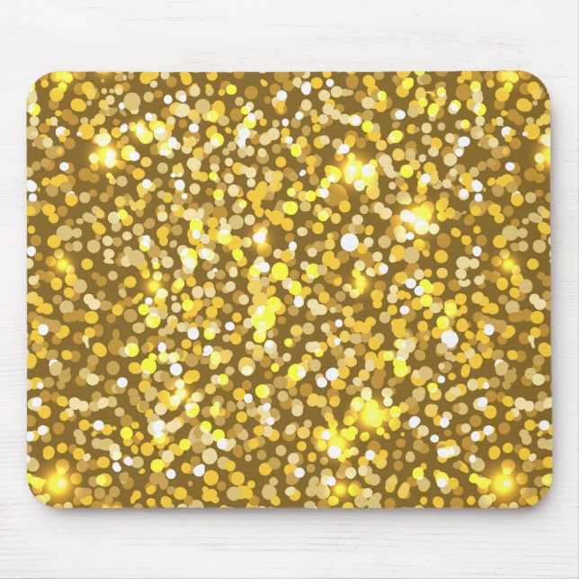 Tapis De Souris Parties scintillant d'or (Devant)