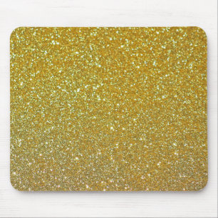 Tapis De Souris Parties scintillant d'or moderne Faux Foil Sparkle
