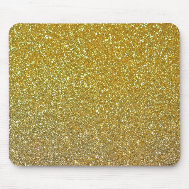 Tapis De Souris Parties scintillant d'or moderne Faux Foil Sparkle (Devant)