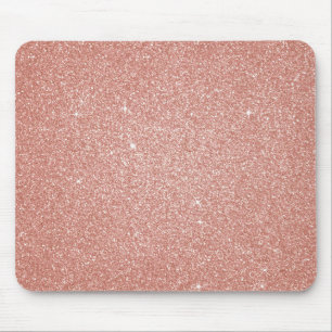 Tapis De Souris Parties scintillant et étincelle rose Rose Gold