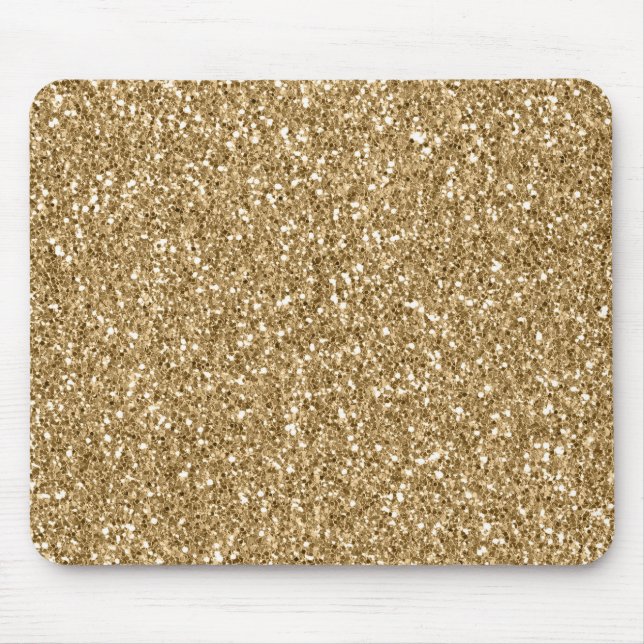 Tapis De Souris Parties scintillant Gold Glitz Glam Sparkle (Devant)