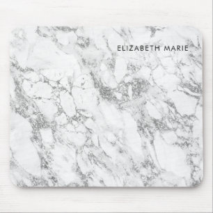 Tapis De Souris Parties scintillant moderne chic gris gris argenté