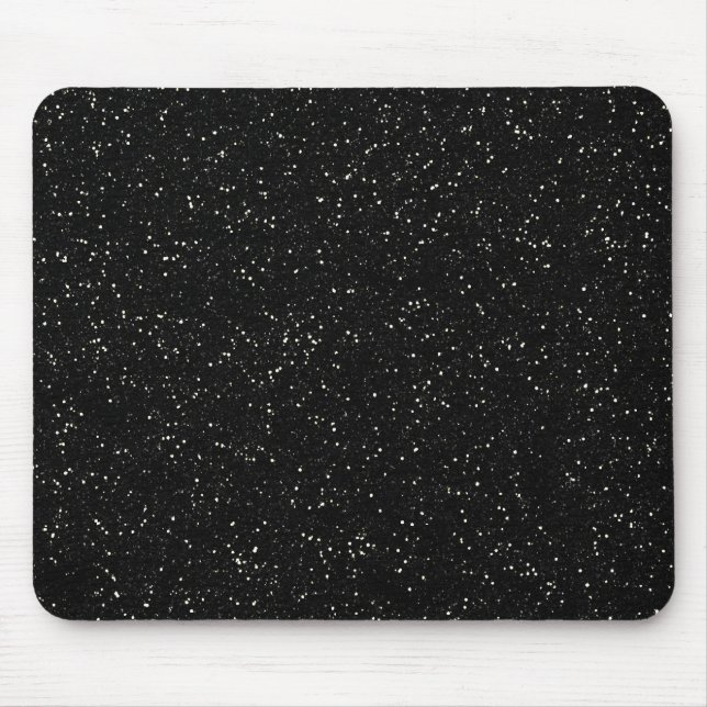 Tapis De Souris Parties scintillant noire Sparkle Graphle Art Moti (Devant)