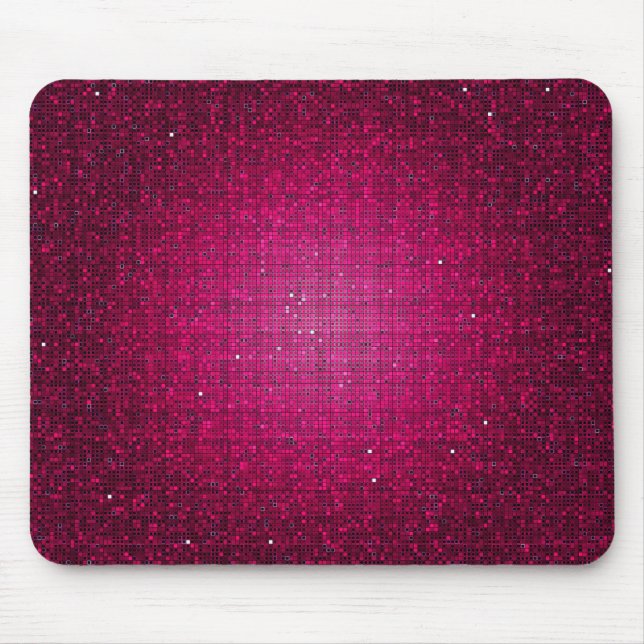Tapis De Souris Parties scintillant rose Disco Mousepad personnali (Devant)
