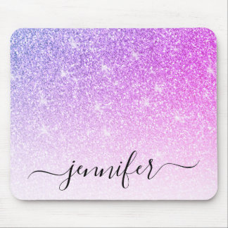 Tapis De Souris Parties scintillant rose pourpre Étincelle Votre n