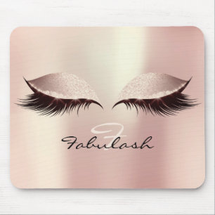 Tapis De Souris Parties scintillant rose rousse Monogramme Beauté