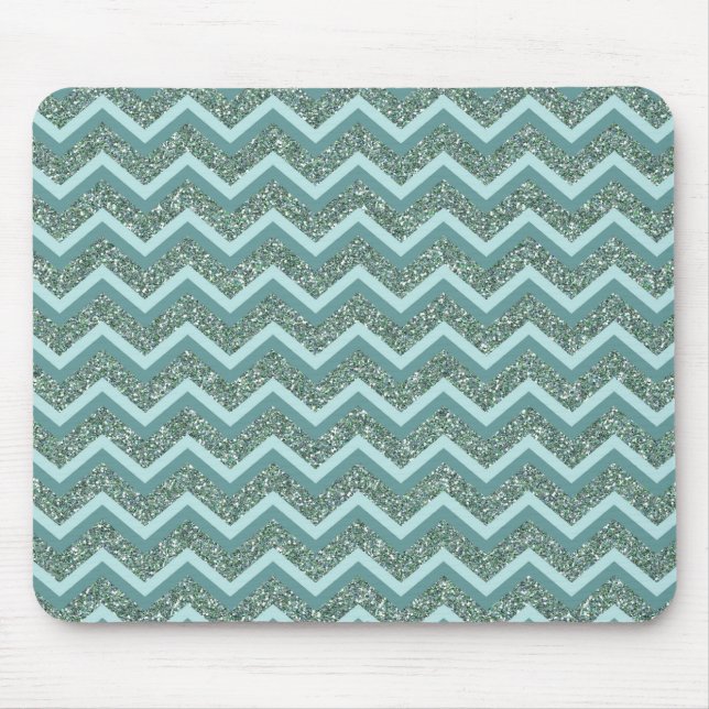 Tapis De Souris Parties scintillant turquoise (Devant)