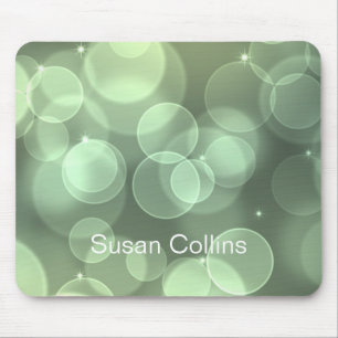 Tapis De Souris Parties scintillant verte Fille personnalisée