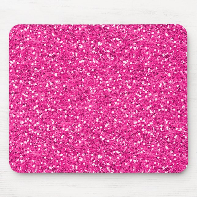 Tapis De Souris Parties scintillantes de miroitement de roses (Devant)