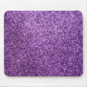 Tapis De Souris Parties scintillantes pourpres de Faux