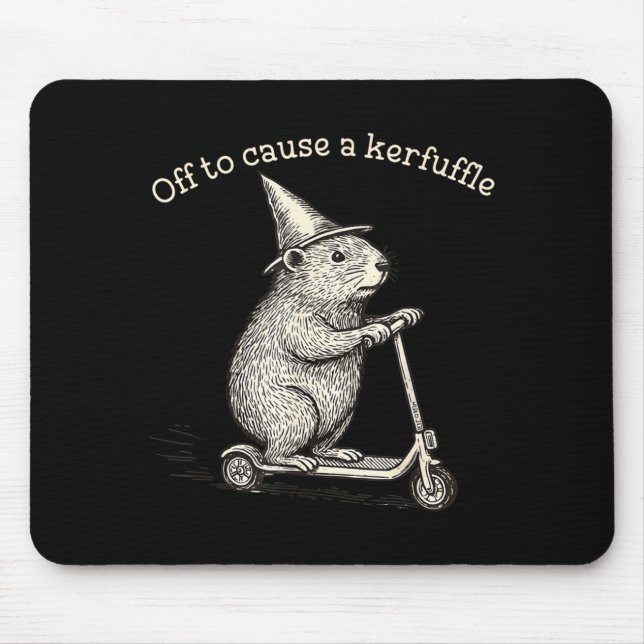Tapis De Souris Partir pour causer une pagaille drôle de scooter d (Devant)