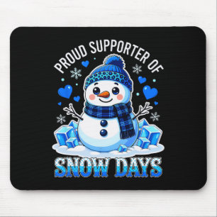 Tapis De Souris Partisan Fier de Jours de Neige Professeur Drôle H