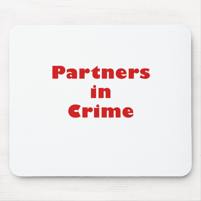 Tapis De Souris Partners - dedans - le crime (Devant)