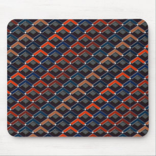 Tapis De Souris Pas à pas Karo en zigzag coloré