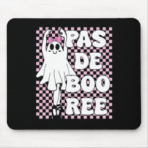 Tapis De Souris Pas De Boo-ree Funny Retro Ballet Ghosts Halloween